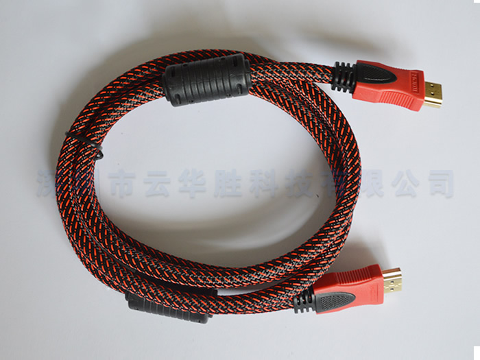 HDMI cable with double magnetic ring network management
