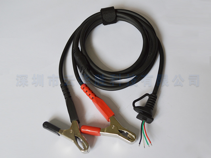 Battery connecting clamp wire
